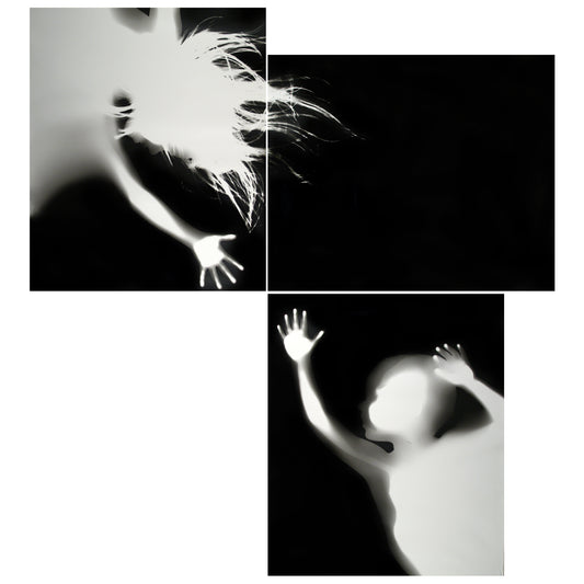 "1st Fall pt1: Slipping Away," silver gelatin photogram by Shawn Saumell