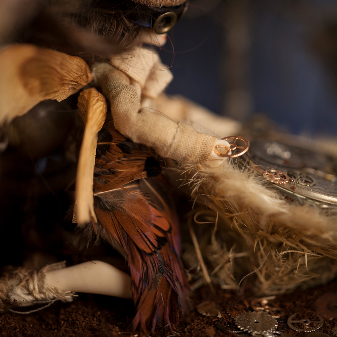 "Cognitive," archival pigment on wood panel by Shawn Saumell