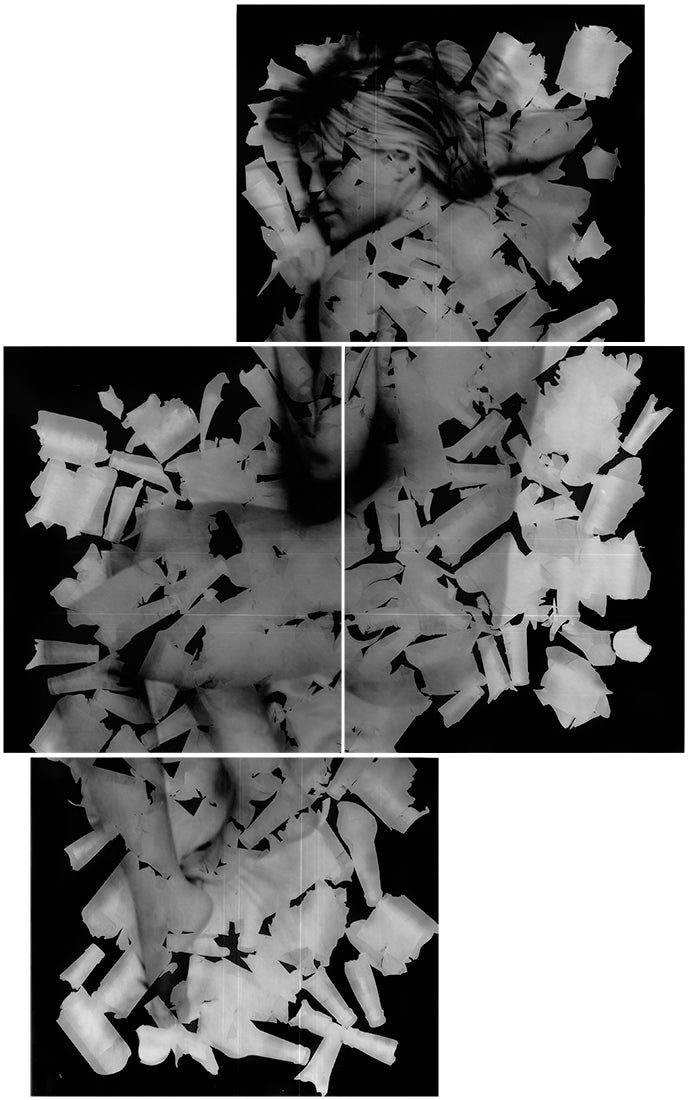 Cassé, unique gelatin silver photogram by Shawn Saumell