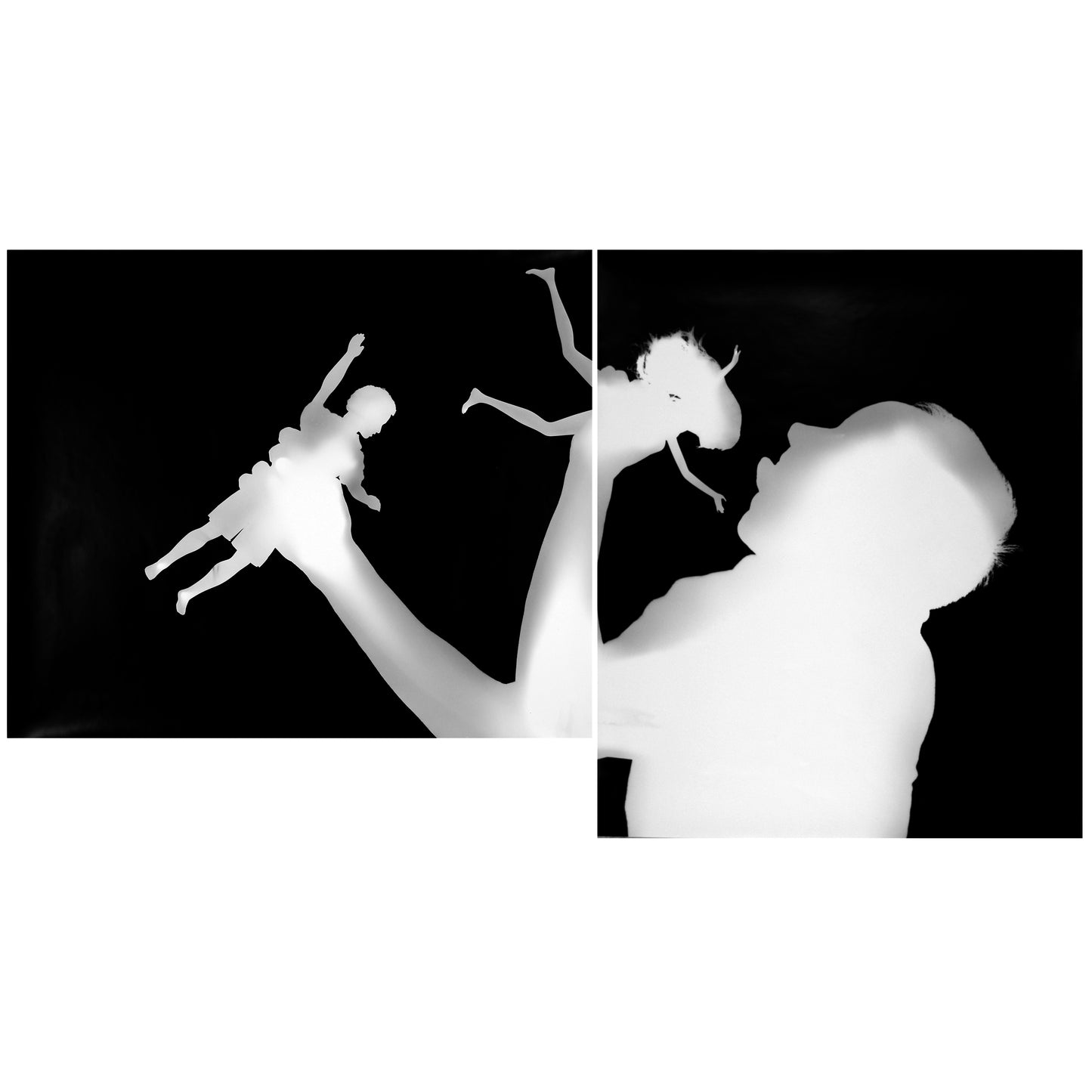 "2nd Fall pt1: Giants Devouring," silver gelatin photogram by Shawn Saumell