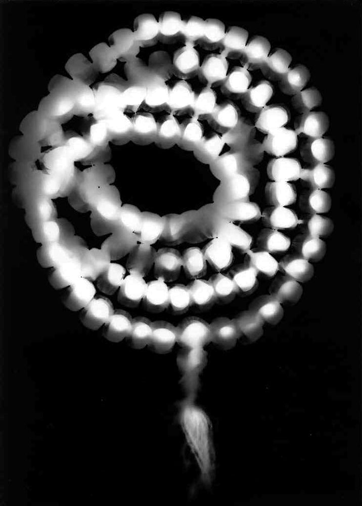 "Peaces of Serenity" silver gelatin photogram by Shawn Saumell